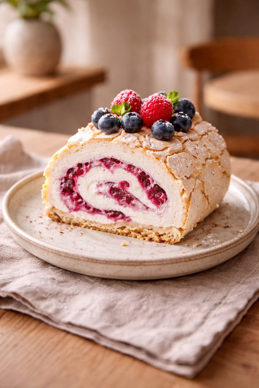 Меренговый рулет